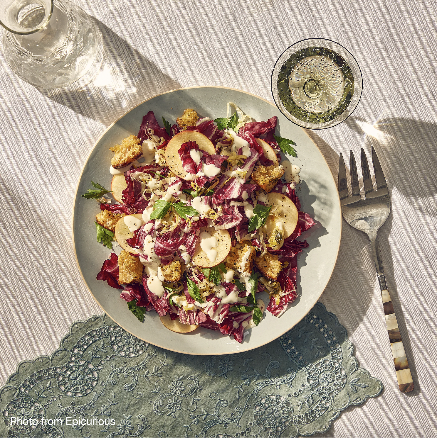 Costarossa Radicchio Salad with Caramelized Yellow Carrots