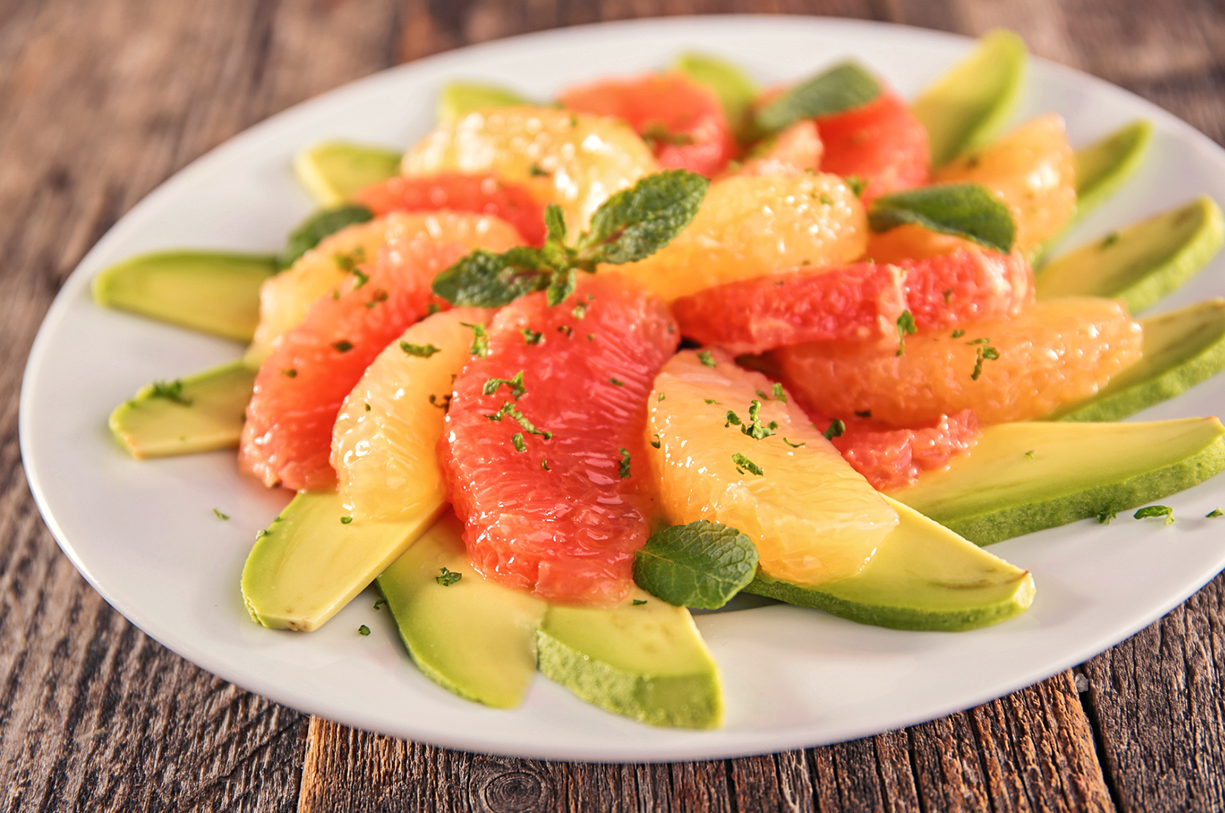 Pomelo Satsuma Mandarin and Avocado Salad