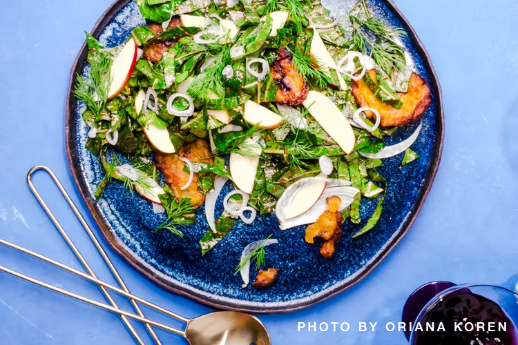 Roasted Fennel and Collard Greens Salad