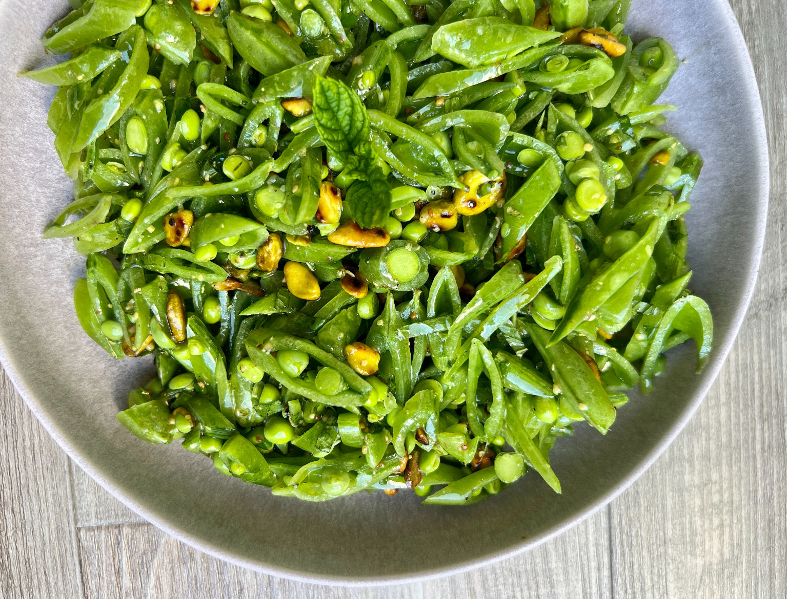 Sugar Snap Pea Salad by Fiona Riddle