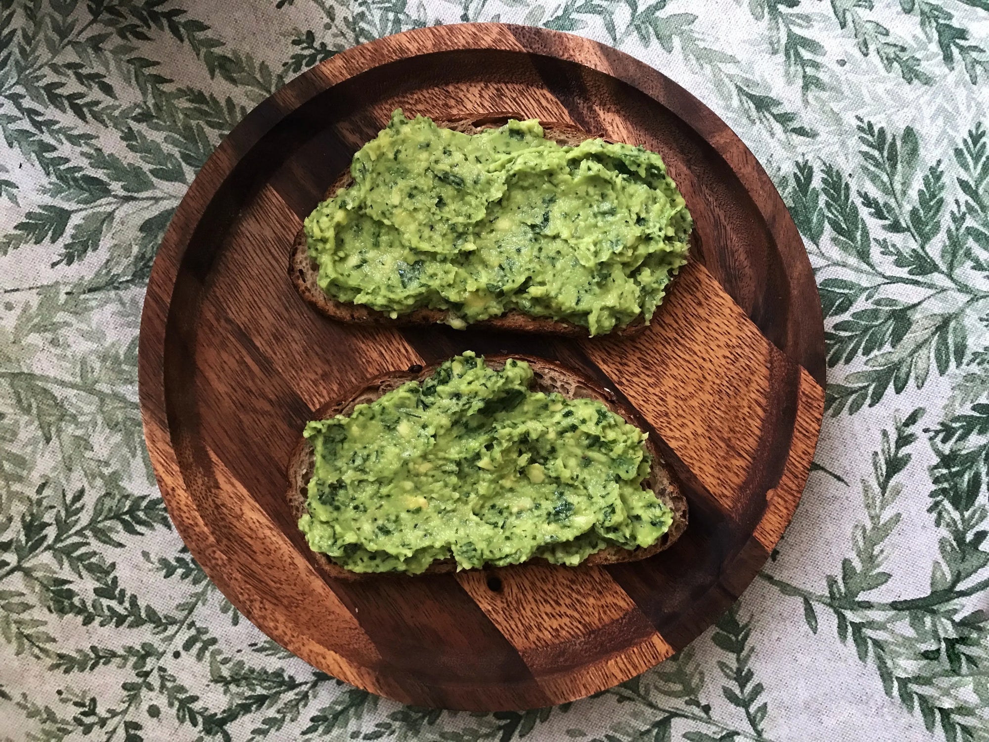 Lettuce Pesto Sourdough Toast